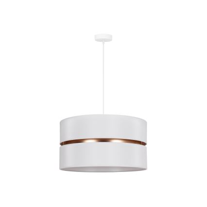 Duolla - Lámpara colgante DUO 1xE27/15W/230V diá. 40 cm blanco/dorado