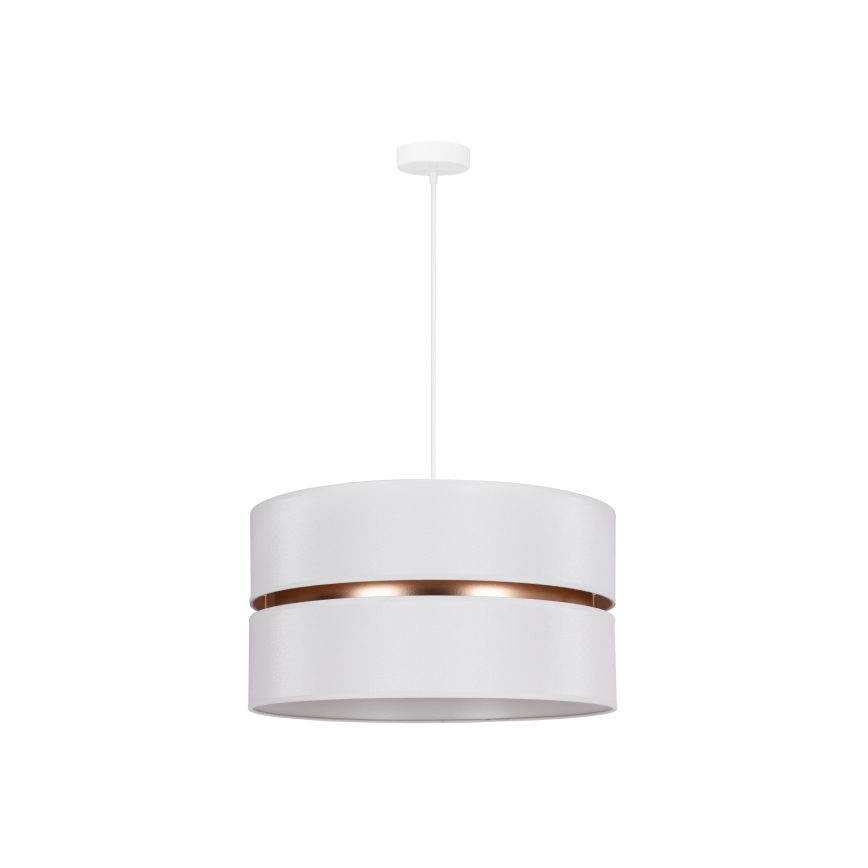Duolla - Lámpara colgante DUO 1xE27/15W/230V diá. 40 cm blanco/dorado