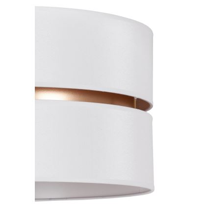 Duolla - Lámpara colgante DUO 1xE27/15W/230V diá. 40 cm blanco/dorado