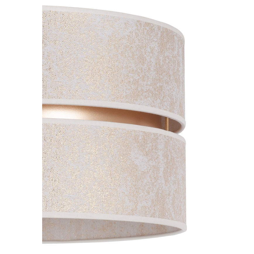 Duolla - Lámpara colgante DUO 1xE27/15W/230V diá. 40 cm blanco/dorado