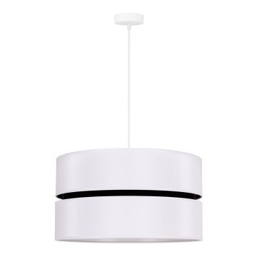 Duolla - Lámpara colgante DUO 1xE27/15W/230V diá. 40 cm blanco/negro