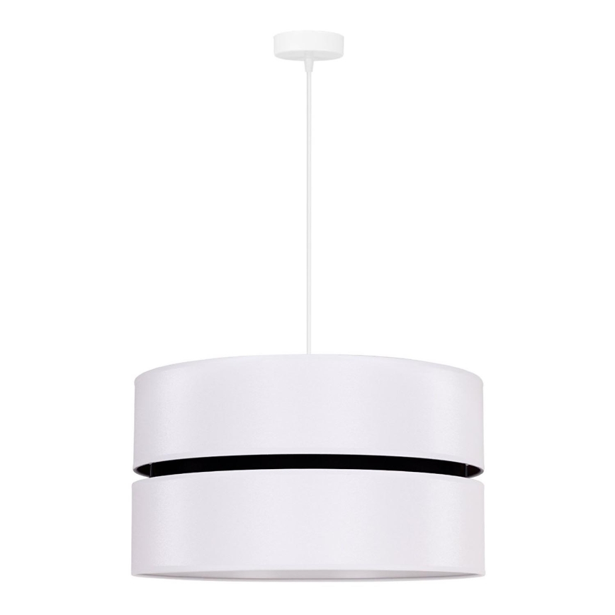 Duolla - Lámpara colgante DUO 1xE27/15W/230V diá. 40 cm blanco/negro