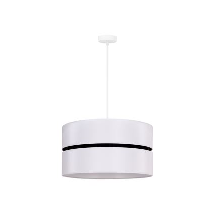 Duolla - Lámpara colgante DUO 1xE27/15W/230V diá. 40 cm blanco/negro