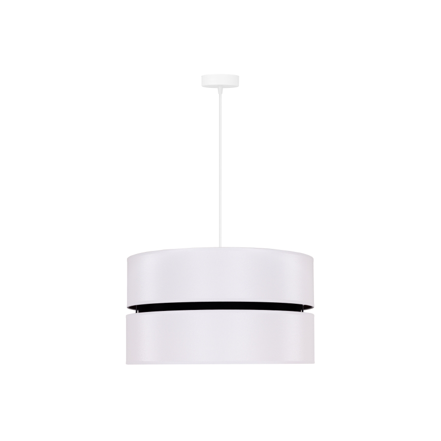 Duolla - Lámpara colgante DUO 1xE27/15W/230V diá. 40 cm blanco/negro