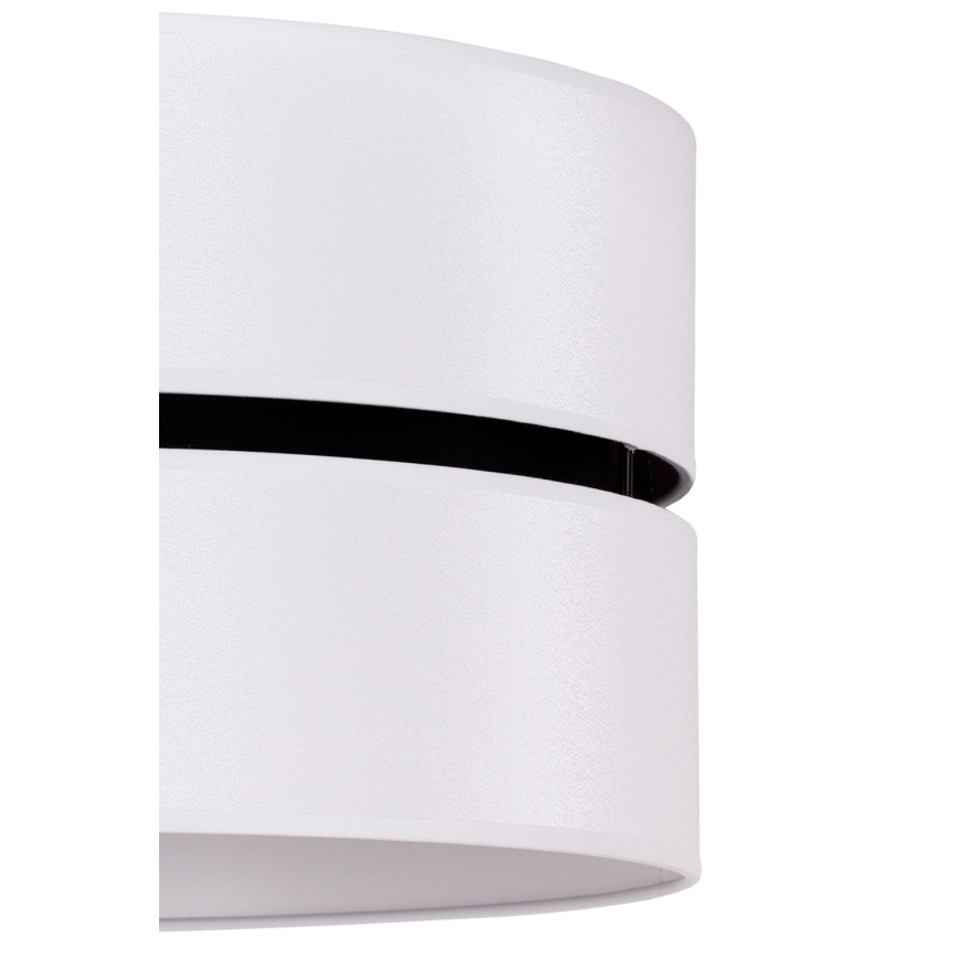 Duolla - Lámpara colgante DUO 1xE27/15W/230V diá. 40 cm blanco/negro