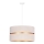 Duolla - Lámpara colgante DUO 1xE27/15W/230V diá. 40 cm color crema/dorado