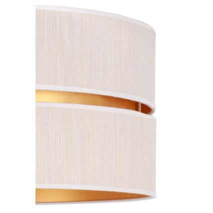 Duolla - Lámpara colgante DUO 1xE27/15W/230V diá. 40 cm color crema/dorado