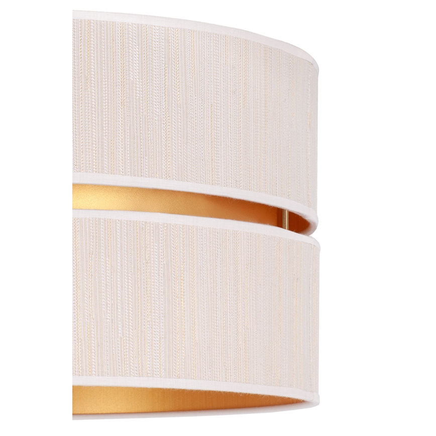 Duolla - Lámpara colgante DUO 1xE27/15W/230V diá. 40 cm color crema/dorado