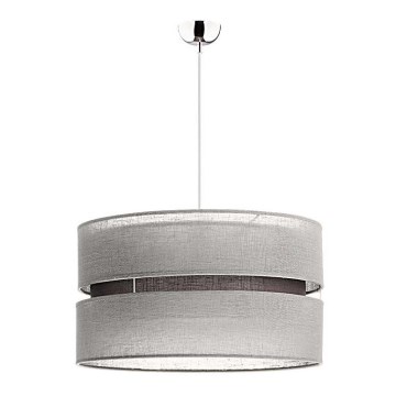 Duolla - Lámpara colgante DUO 1xE27/15W/230V diá. 40 cm gris