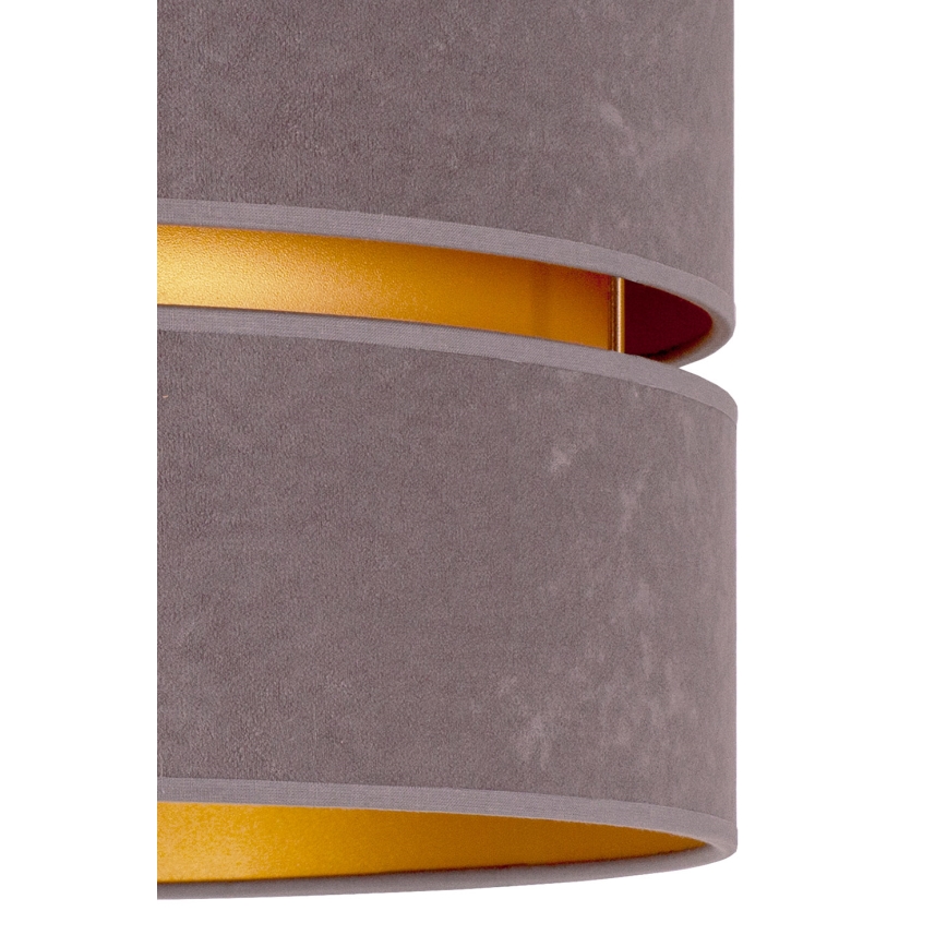 Duolla - Lámpara colgante DUO 1xE27/15W/230V diá. 40 cm gris