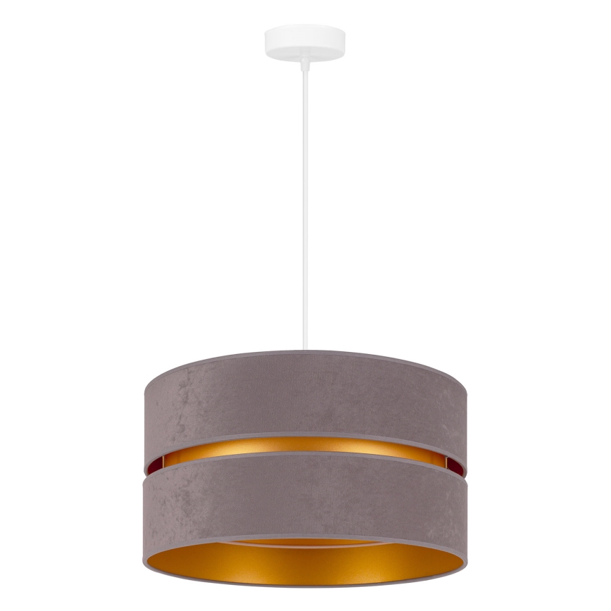 Duolla - Lámpara colgante DUO 1xE27/15W/230V diá. 40 cm gris