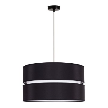Duolla - Lámpara colgante DUO 1xE27/15W/230V diá. 40 cm negro/blanco