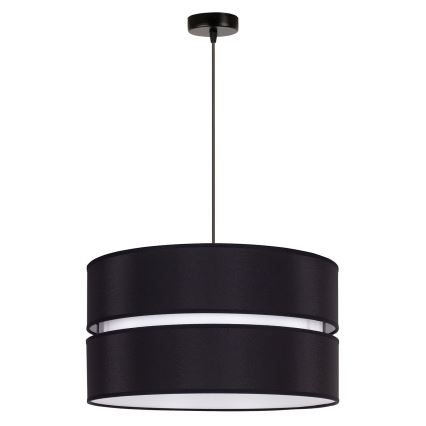 Duolla - Lámpara colgante DUO 1xE27/15W/230V diá. 40 cm negro/blanco