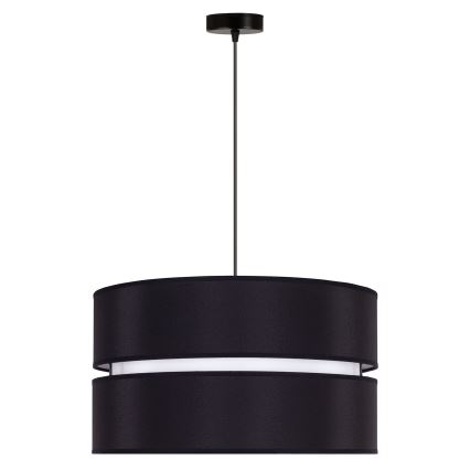 Duolla - Lámpara colgante DUO 1xE27/15W/230V diá. 40 cm negro/blanco