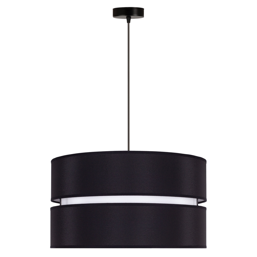 Duolla - Lámpara colgante DUO 1xE27/15W/230V diá. 40 cm negro/blanco
