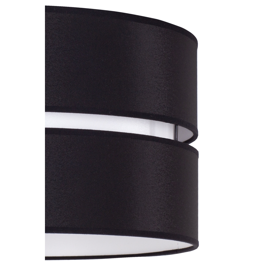Duolla - Lámpara colgante DUO 1xE27/15W/230V diá. 40 cm negro/blanco