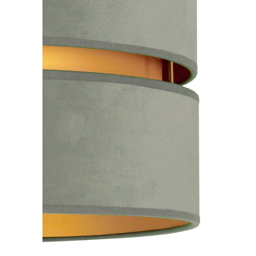 Duolla - Lámpara colgante DUO 1xE27/15W/230V diá. 40 cm verde claro/dorado