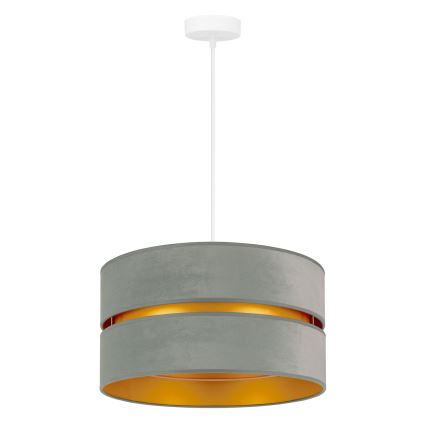 Duolla - Lámpara colgante DUO 1xE27/15W/230V diá. 40 cm verde claro/dorado