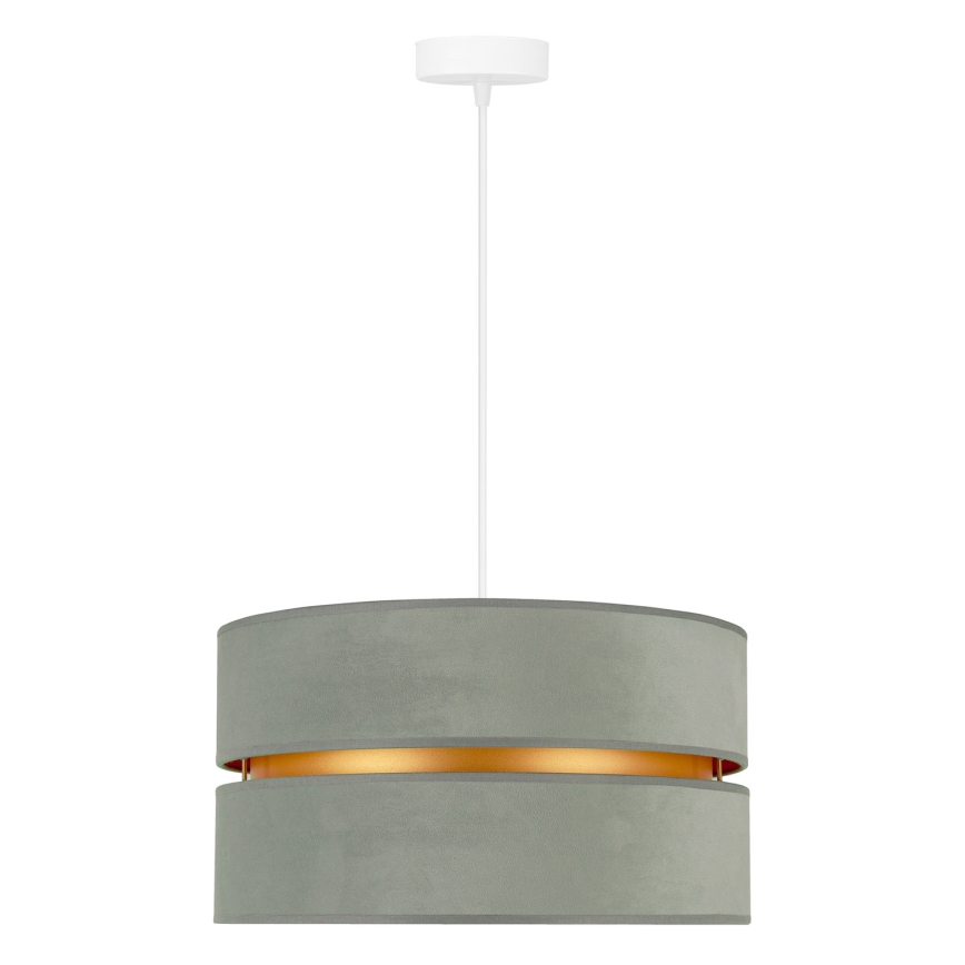 Duolla - Lámpara colgante DUO 1xE27/15W/230V diá. 40 cm verde claro/dorado