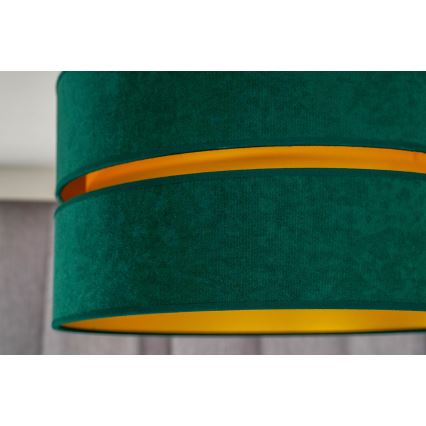 Duolla - Lámpara colgante DUO 1xE27/15W/230V diá. 40 cm Verde/dorado
