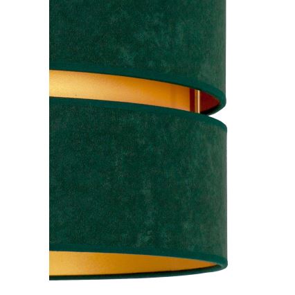 Duolla - Lámpara colgante DUO 1xE27/15W/230V diá. 40 cm Verde/dorado