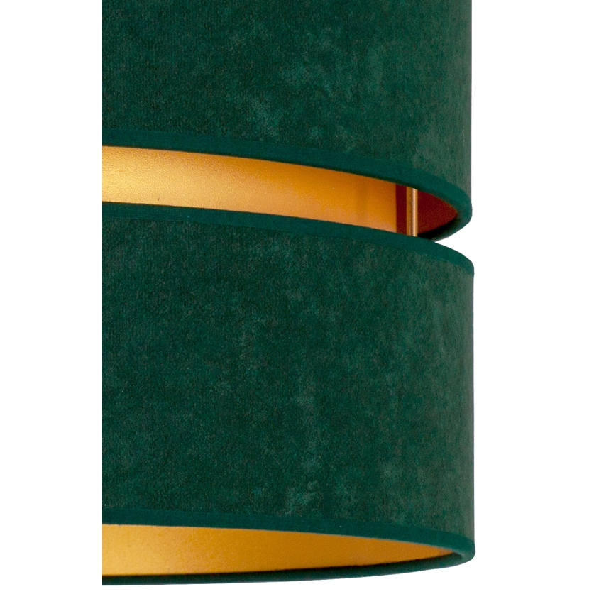 Duolla - Lámpara colgante DUO 1xE27/15W/230V diá. 40 cm Verde/dorado