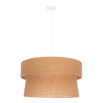 Duolla - Lámpara colgante ETNIC 1xE27/40W/230V diá. 45 cm beige