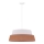 Duolla - Lámpara colgante GALAXY 1xE27/15W/230V diá. 50 cm marrón/blanco