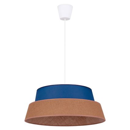 Duolla - Lámpara colgante GALAXY 1xE27/40W/230V diá. 50 cm azul