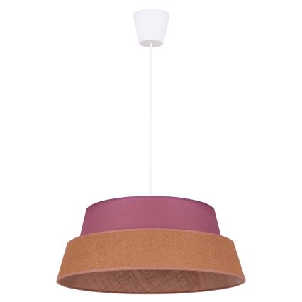 Duolla - Lámpara colgante GALAXY 1xE27/40W/230V diá. 50 cm rosa