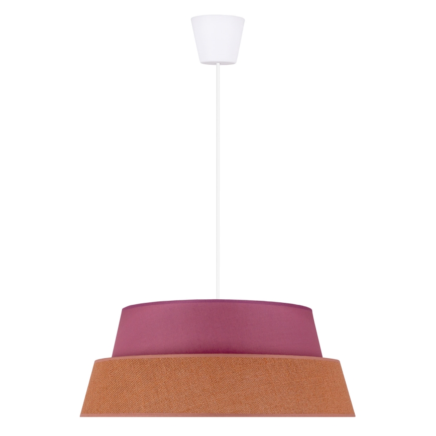 Duolla - Lámpara colgante GALAXY 1xE27/40W/230V diá. 50 cm rosa