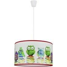 Duolla - Lámpara colgante infantil OWL 1xE27/15W/230V