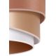Duolla - Lámpara colgante KOBO 1xE27/15W/230V cobre/oro rosa/blanco