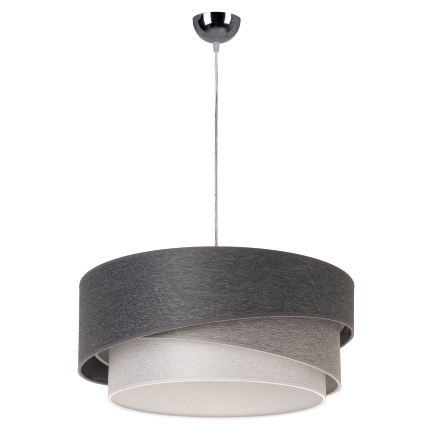 Duolla - Lámpara colgante KOBO 1xE27/15W/230V diá. 45 cm antracita/gris/blanco