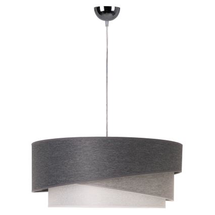 Duolla - Lámpara colgante KOBO 1xE27/15W/230V diá. 45 cm antracita/gris/blanco