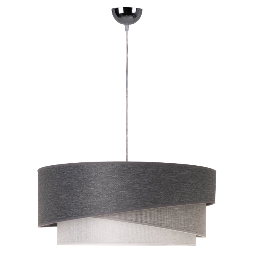 Duolla - Lámpara colgante KOBO 1xE27/15W/230V diá. 45 cm antracita/gris/blanco