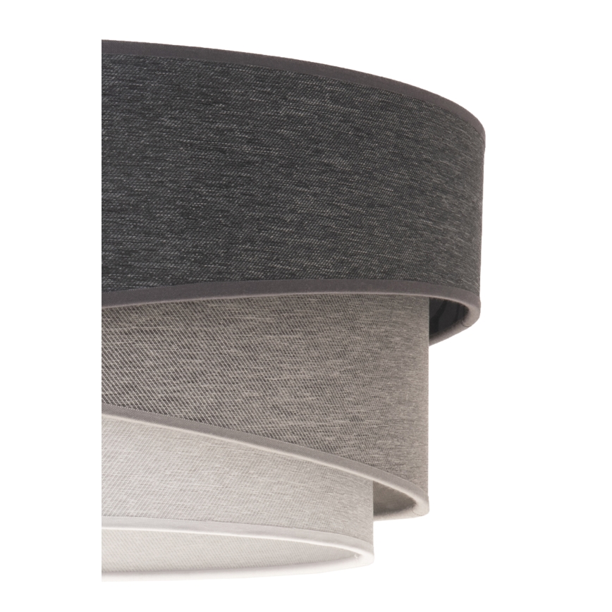 Duolla - Lámpara colgante KOBO 1xE27/15W/230V diá. 45 cm antracita/gris/blanco