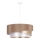 Duolla - Lámpara colgante KOBO 1xE27/15W/230V diá. 45 cm beige/dorado/blanco