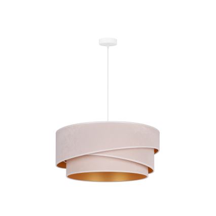 Duolla - Lámpara colgante KOBO 1xE27/15W/230V diá. 45 cm color crema/dorado