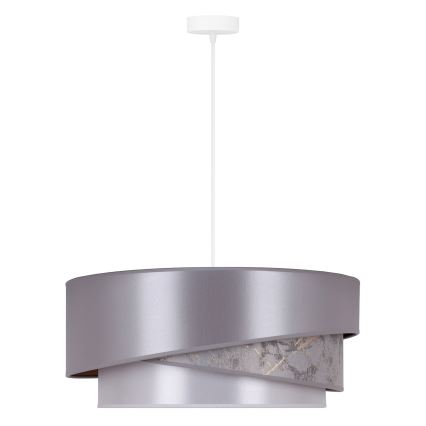 Duolla - Lámpara colgante KOBO 1xE27/15W/230V diá. 45 cm plata/dorado