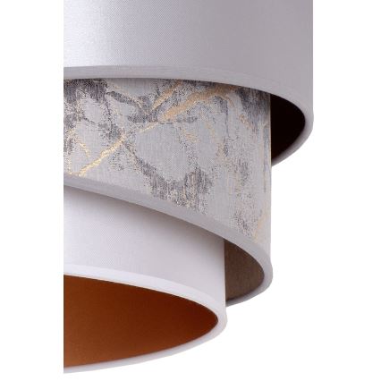 Duolla - Lámpara colgante KOBO 1xE27/15W/230V diá. 45 cm plata/dorado
