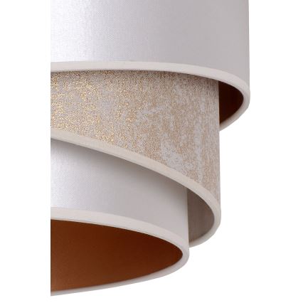 Duolla - Lámpara colgante KOBO 1xE27/15W/230V diá. 45 cm plata/dorado