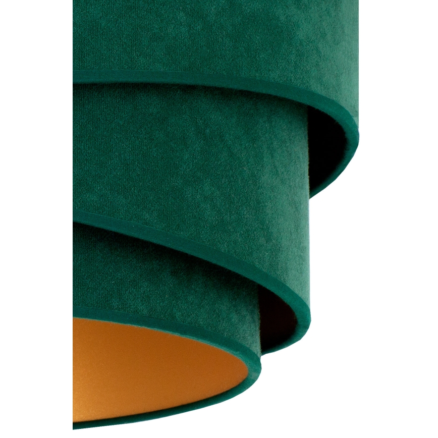 Duolla - Lámpara colgante KOBO 1xE27/15W/230V diá. 45 cm verde/dorado