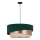 Duolla - Lámpara colgante KOBO 1xE27/15W/230V diá. 45 cm verde/dorado rosa/color crema