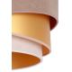 Duolla - Lámpara colgante KOBO 1xE27/15W/230V marrón/dorado/color crema