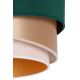 Duolla - Lámpara colgante KOBO 1xE27/15W/230V Verde/oro rosa/color crema