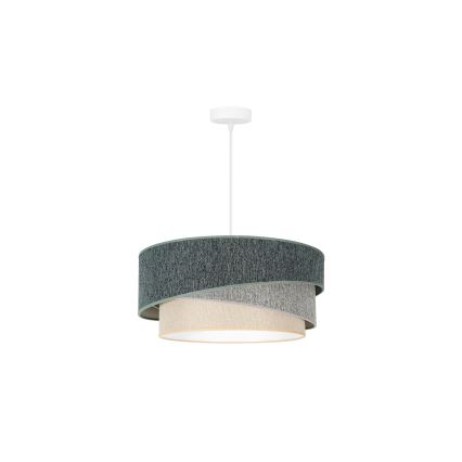 Duolla - Lámpara colgante KOBO ECO RECYCLING 1xE27/15W/230V diá. 45 cm verde/gris/color crema