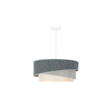 Duolla - Lámpara colgante KOBO ECO RECYCLING 1xE27/15W/230V diá. 45 cm verde/gris/color crema