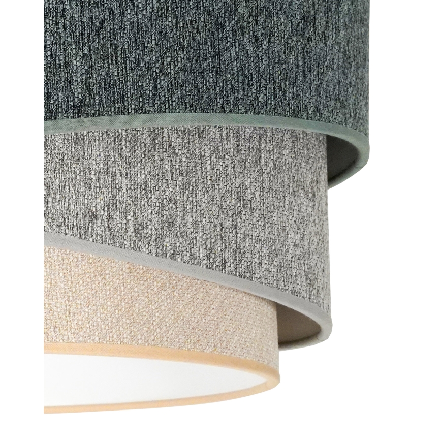 Duolla - Lámpara colgante KOBO ECO RECYCLING 1xE27/15W/230V diá. 45 cm verde/gris/color crema