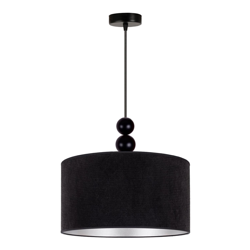 Duolla - Lámpara colgante LYON 1xE27/15W/230V diá. 40 cm negro